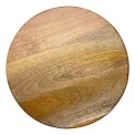 Olympia Mango Wood Round Display Stand with Legs 300x80mm - Image 1
