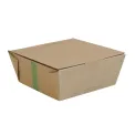 Vegware Microflute Hinged Hot Boxes 6x6" (210 Pack) - Image 1
