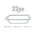 Vegware Gourmet Bagasse Bases Size 4 650ml (600 Pack) - Image 2