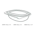 Vegware PLA Hinged Deli Containers 12oz (300 Pack) - Image 2
