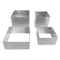 Nisbets Essentials St/St Mousse Squares (4 Pack) - Image 1