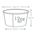 Vegware Soup Containers Green Tree 115-Series 340ml (500 Pack) - Image 3