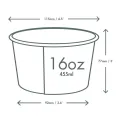 Vegware Soup Containers Green Tree 115-Series 455ml (500 Pack) - Image 2