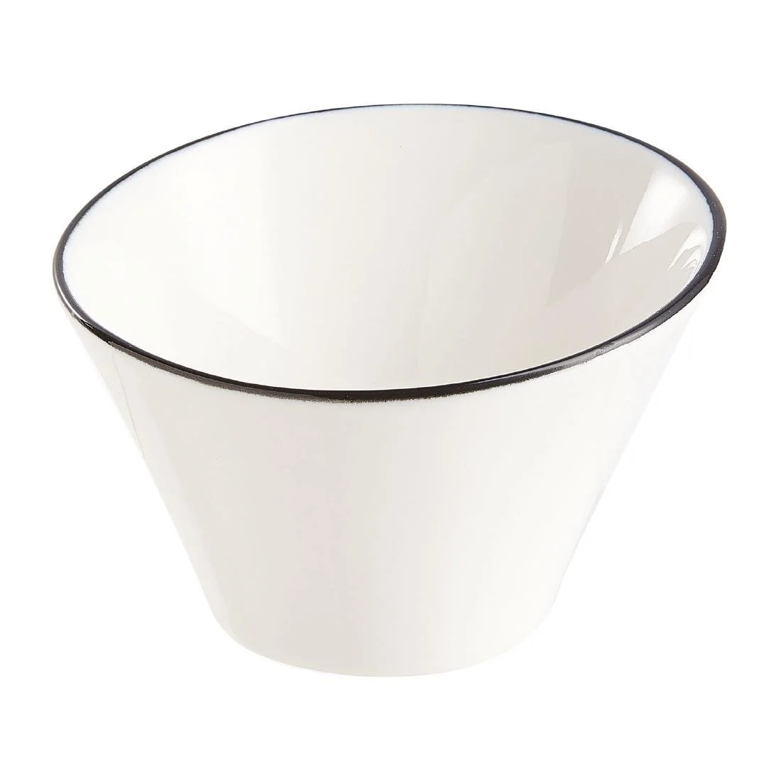 Arcoroc Appetizer Ludico Bowls Black Line 95mm (24 Pack) - Image 1