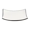 Arcoroc Appetizer Square Small Bowls Black Line 95mm (24 Pack) - Image 1