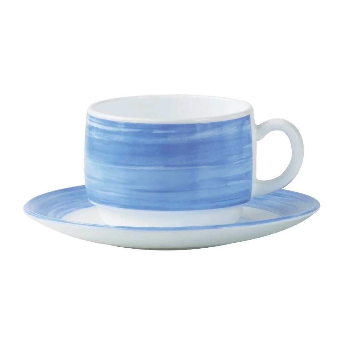 Arcoroc Brush Stacking Cups Blue 190ml (48 Pack) - Image 1