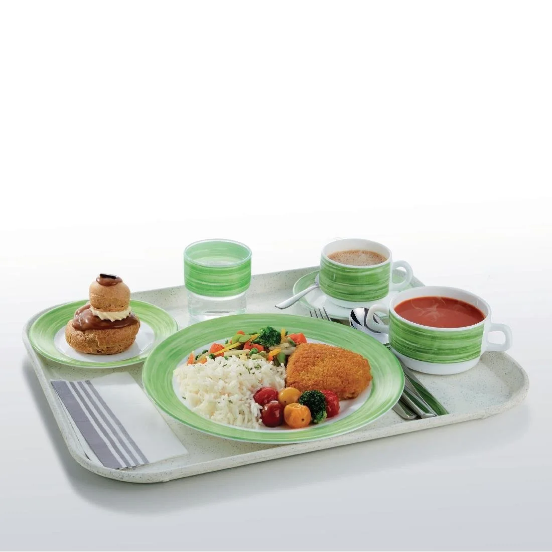Arcoroc Brush Rim Bowls Green 120mm (36 Pack) - Image 4