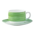 Arcoroc Brush Saucers Green 140mm (48 Pack) - Image 1