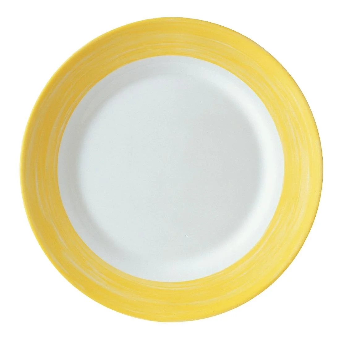 Arcoroc Brush Plates Yellow 235mm (24 Pack) - Image 1