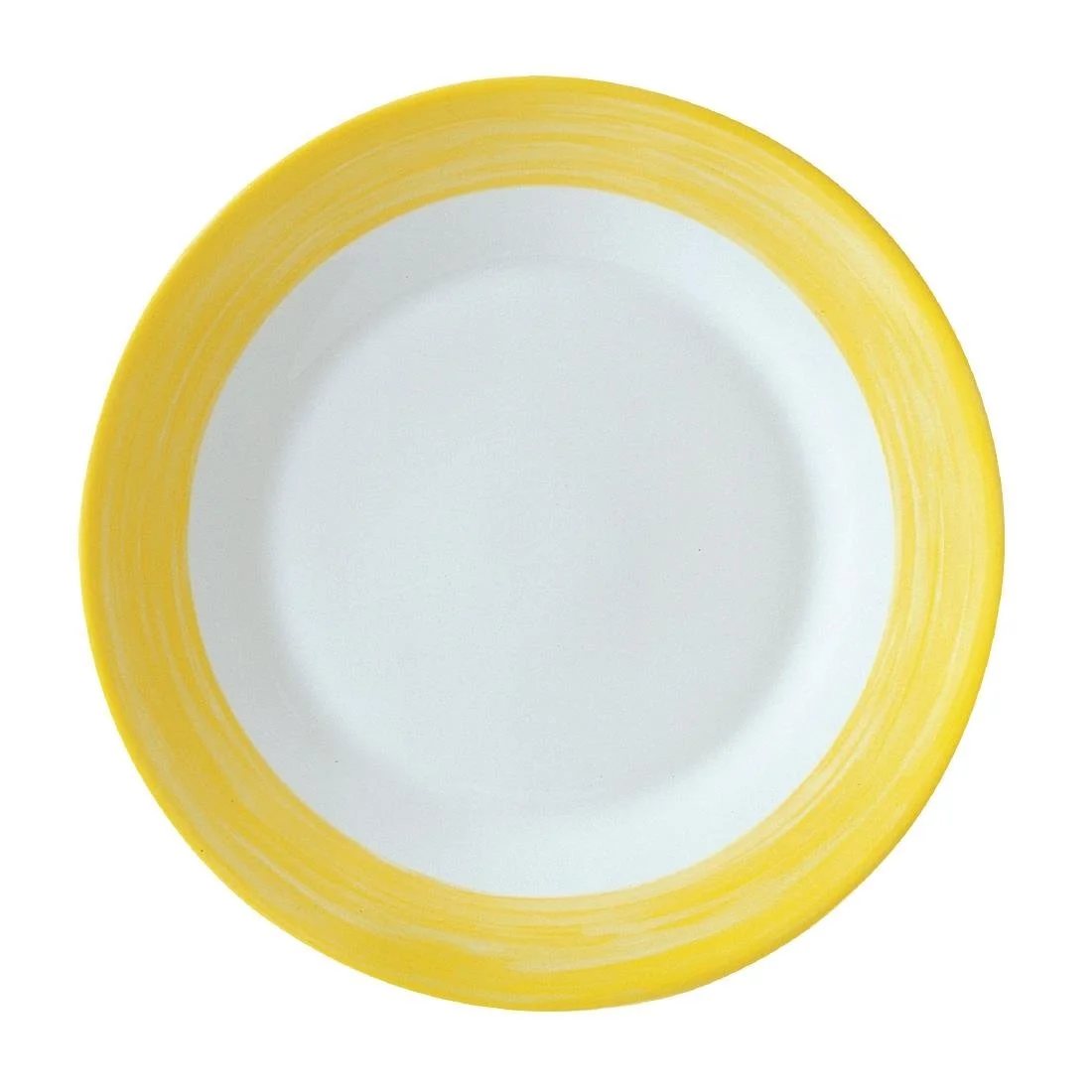 Arcoroc Brush Side Plates Yellow 155mm (24 Pack) - Image 1