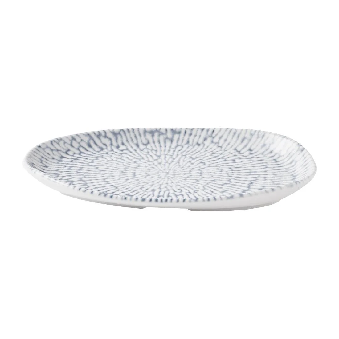 Churchill Cascade Natural Oblong Plates Indigo 220x130mm (6 Pack) - Image 2