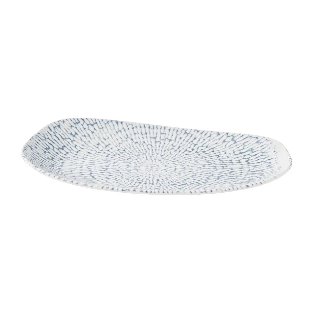 Churchill Cascade Opal Oblong Plates Indigo 350x185mm (6 Pack) - Image 2