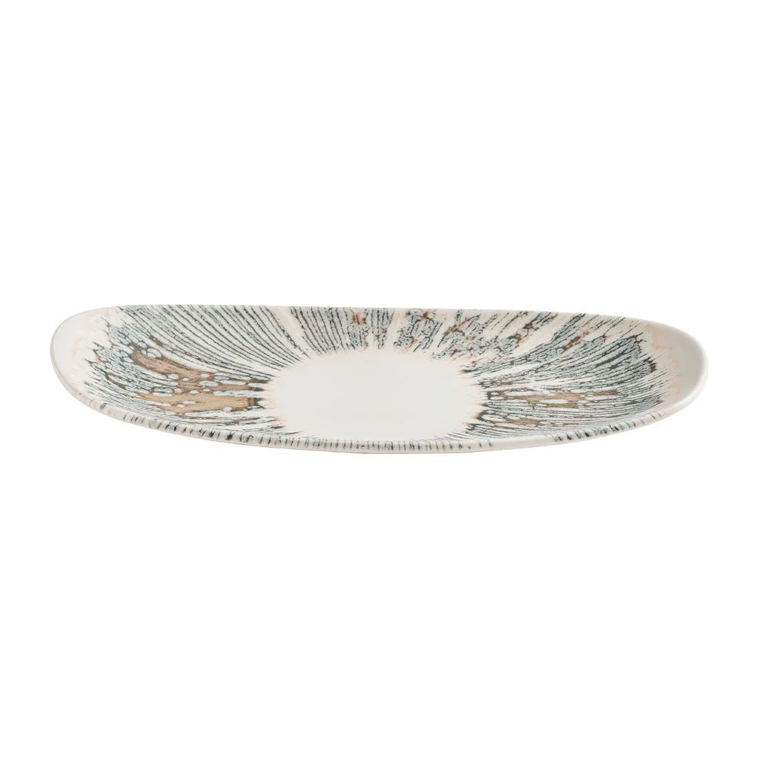 Churchill Lyra Organic Oblong Plates Pink Opal 300x150mm (12 Pack) - Image 2