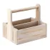 Utopia Medium Wooden Table Caddy White (2 Pack)