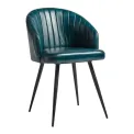 Brooklyn Leather Tub Chair Vintage Blue - Image 1