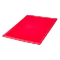 Cambro Safetrak IML Polypropylene Seal Lid Red - Image 1