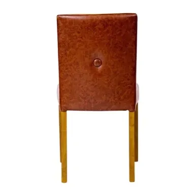 Bath Dining Chair in Weathered Oak & Bison Tan (6 Pack)