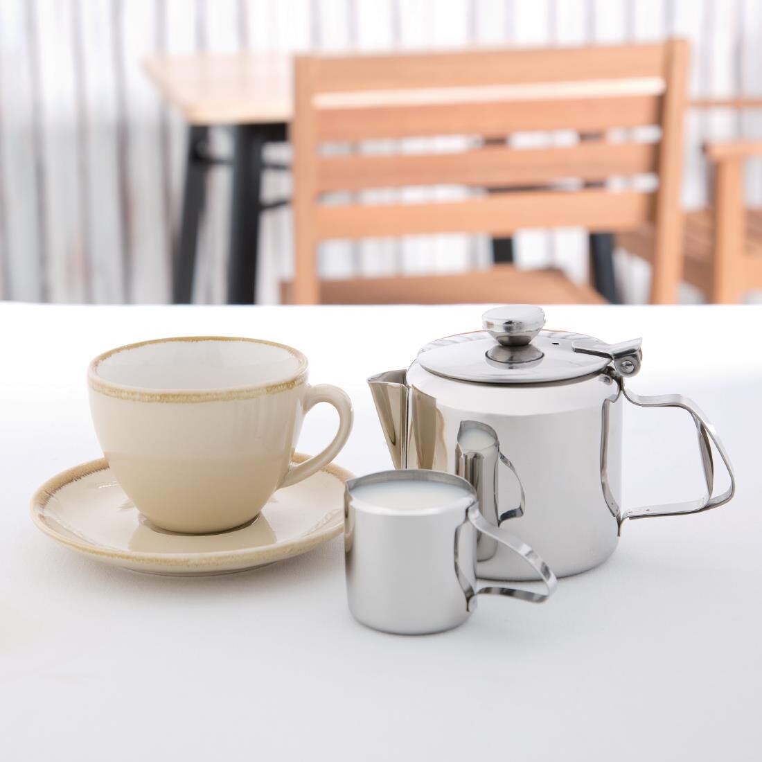 Olympia Concorde Teapot Stainless Steel 16oz