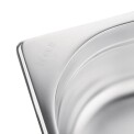 Vogue Stainless Steel 2/1 Double Size Gastronorm Pan 65mm