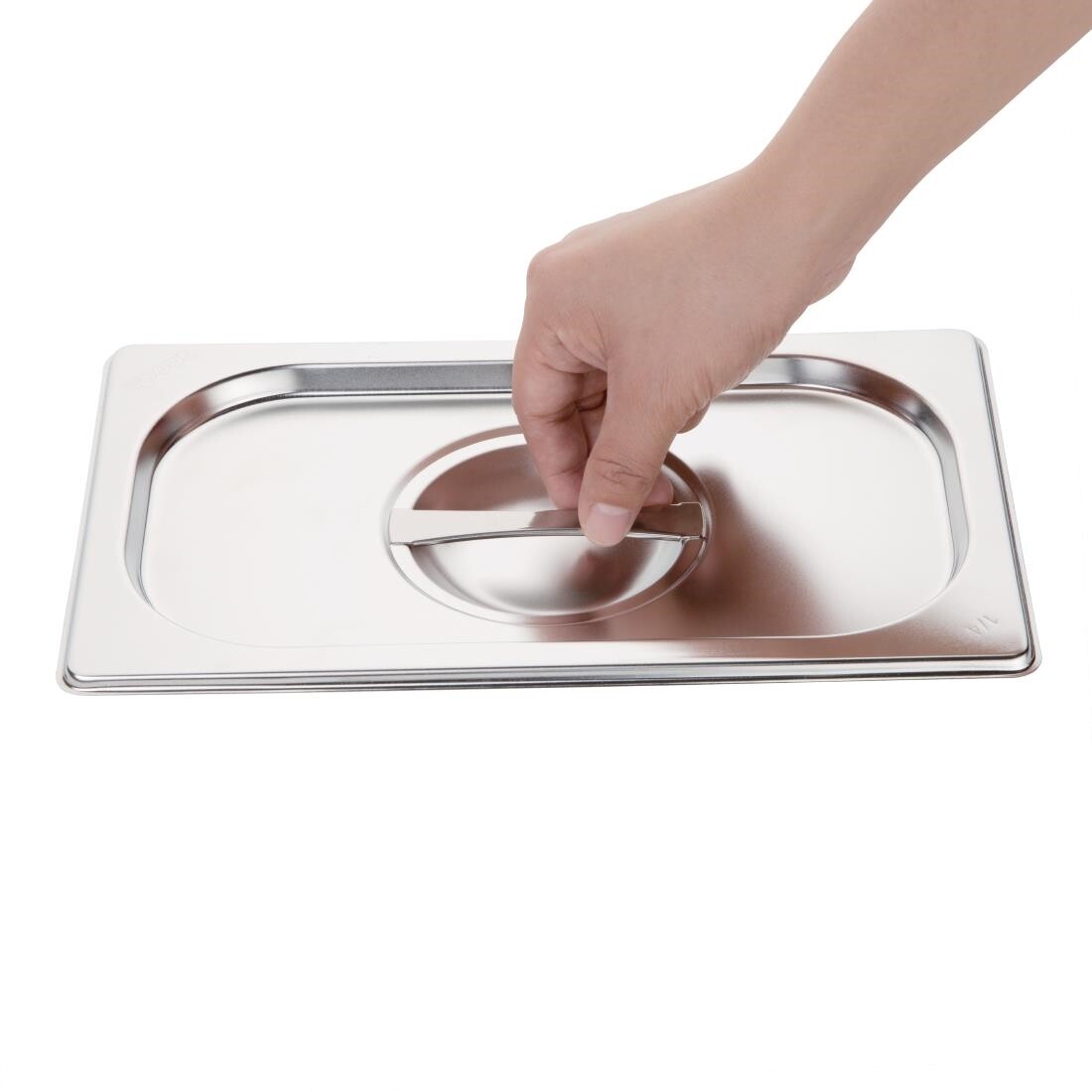 Vogue Stainless Steel 1/4 Gastronorm Lid