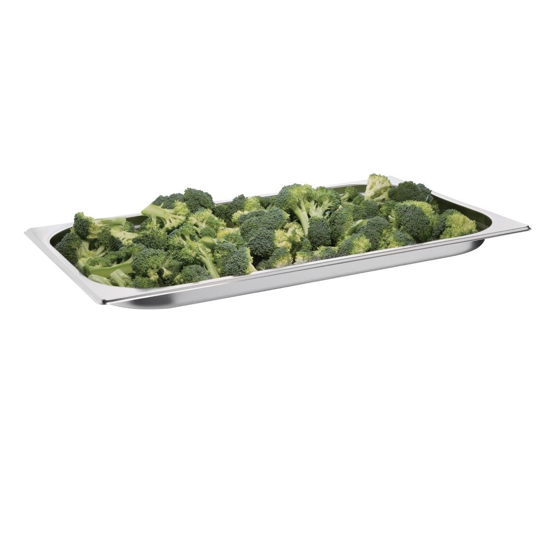 Vogue Stainless Steel 1/1 Gastronorm Pan 20mm