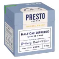 Presto Coffee Half Caf Espresso Coffee Bags Enveloped 8g (10 Pack) - Image 1