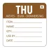Vogue Removable Day of the Week Label Thursday