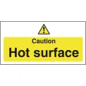 Vogue Caution Hot Surface Sign - Image 1