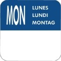 Vogue Removable Day of the Week Labels