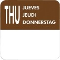 Vogue Removable Day of the Week Labels