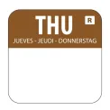 Vogue Removable Colour Coded Food Labels Thursday - Image 1