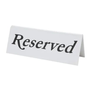 Plastic Reserve Signs (10 Pack)