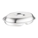 "Olympia Oval Vegetable Dish Two Compartments 200mm"