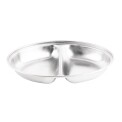 "Olympia Oval Vegetable Dish Two Compartments 200mm"