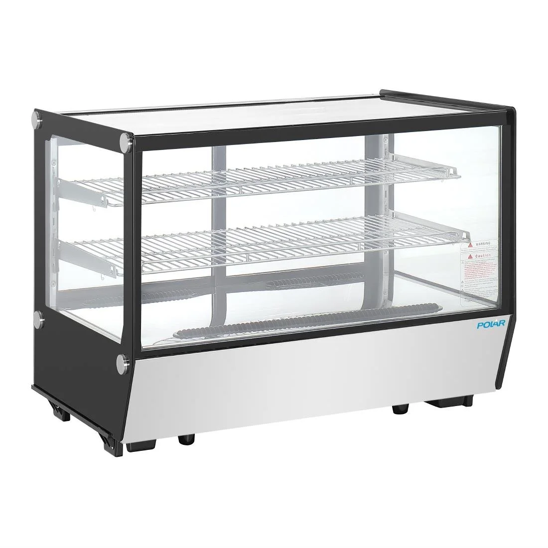 Polar G-Series Countertop Display Fridge Black Square Glass 160Ltr - Image 2