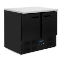 Polar G-Series Double Door Counter Fridge Black 240Ltr - Image 1