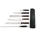 Victorinox 6 Piece Rosewood Knife Set with 20cm Chefs Knife with Wallet - Image 1