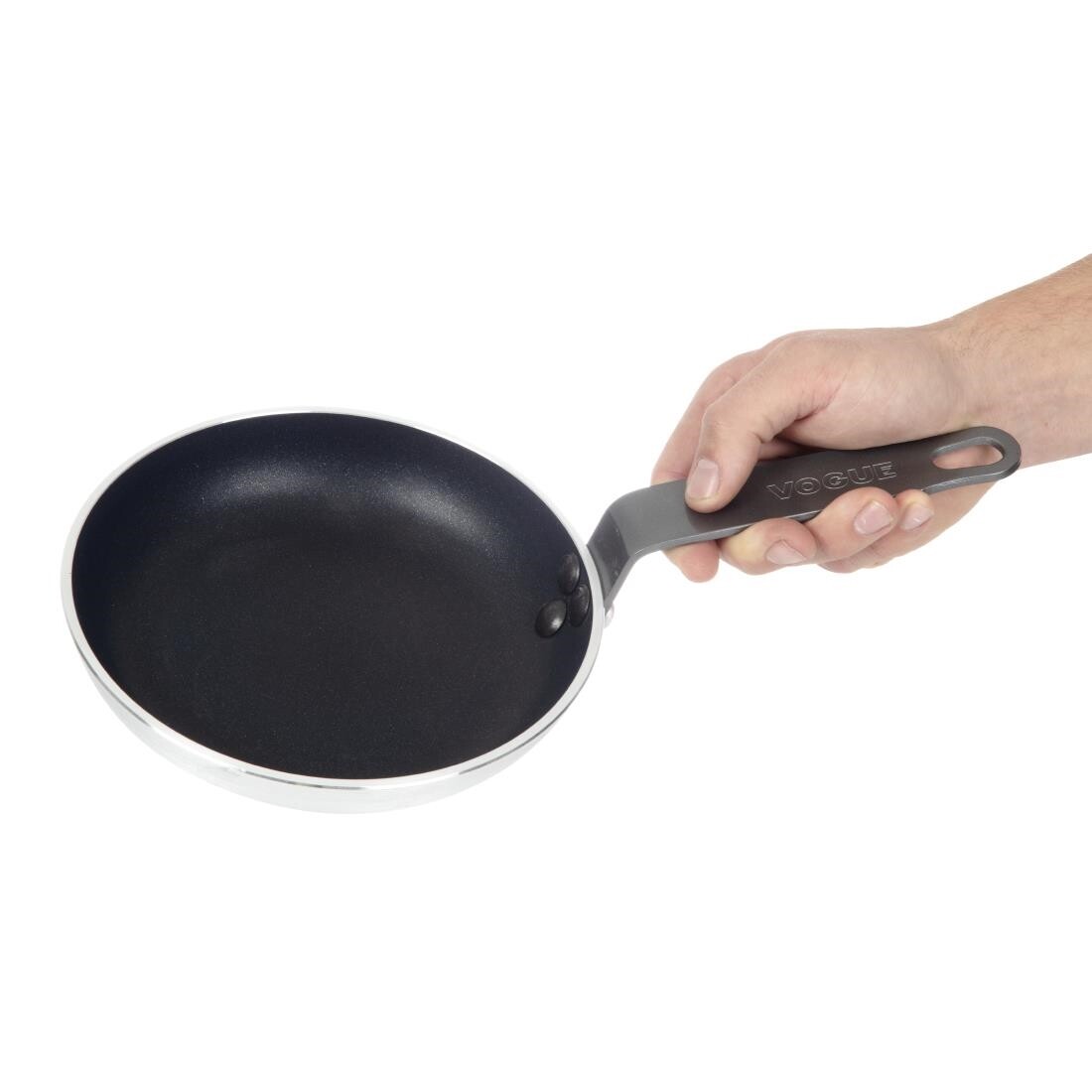 Pack of 6 Vogue Non-Stick Platinum Frypans, 3 Times Coated Teflon, Scratch Resistant