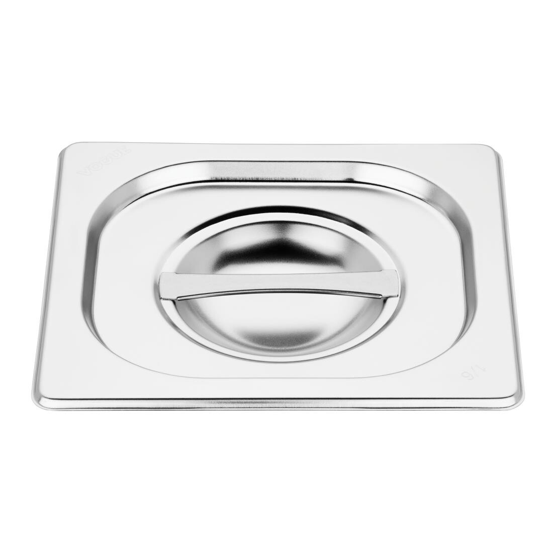 Vogue Stainless Steel Gastronorm Pan Set 6 x 1/6 with Lids