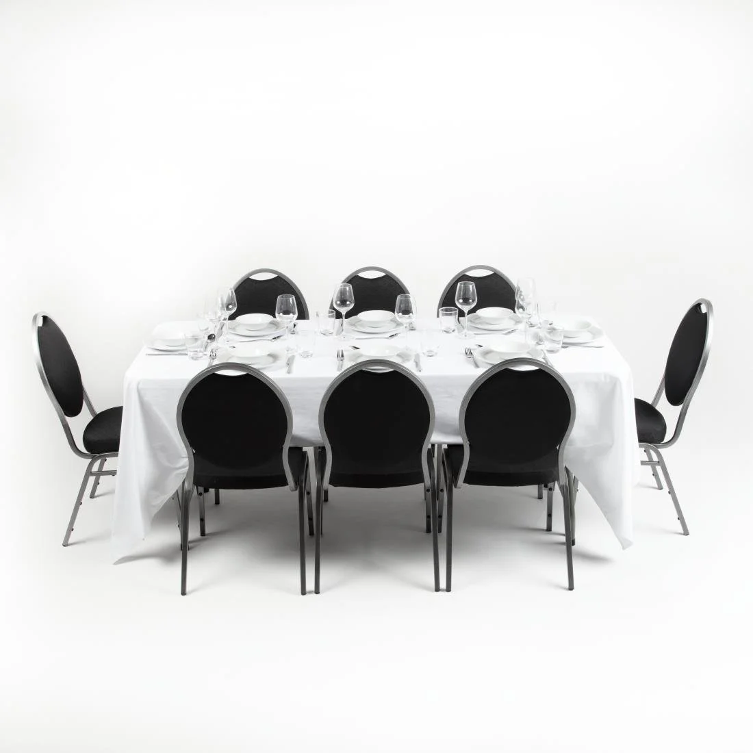 Bolero Rectangular Folding Table 6ft White - Image 2