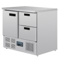 Polar 1 Door and 2 Drawer Counter Fridge 240Ltr