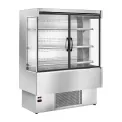 Zoin Silver Multideck Display Stainless Steel Finish with Hinged Doors - Image 1