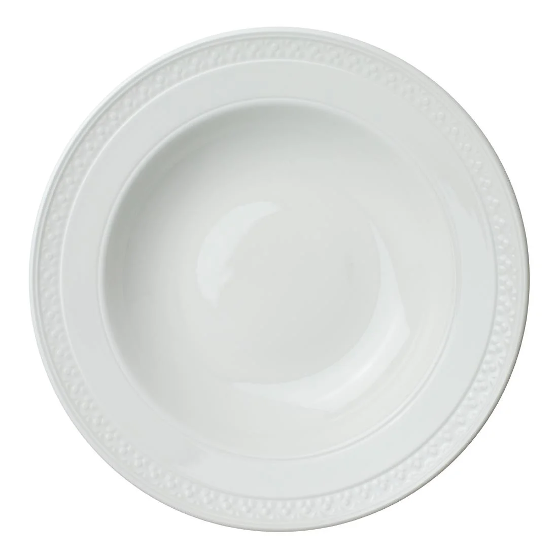 Steelite Bead Accent Rimmed Bowls 285mm (6 Pack) - Image 1