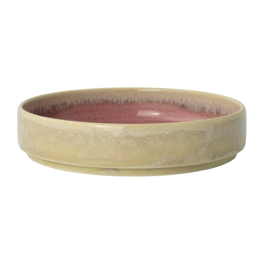 Steelite Aurora Vesuvius Rose Quartz Trays Round 140mm (12 Pack) - Image 1