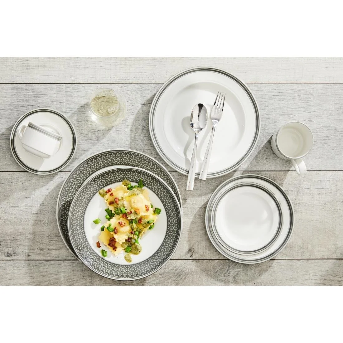 Steelite Bead Truffle Plates 255mm (12 Pack) - Image 2