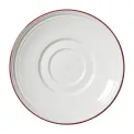 Steelite Bead Maroon Band Saucers 150mm (12 Pack) - Image 1