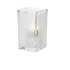 Hollowick Quad Clear Satin Panel Glasses Votive 64x 110mm (6 Pack)