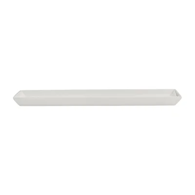 Steelite Rene Ozorio White Album Rectangular Trays 284x102.5mm (12 Pack) - Image 1