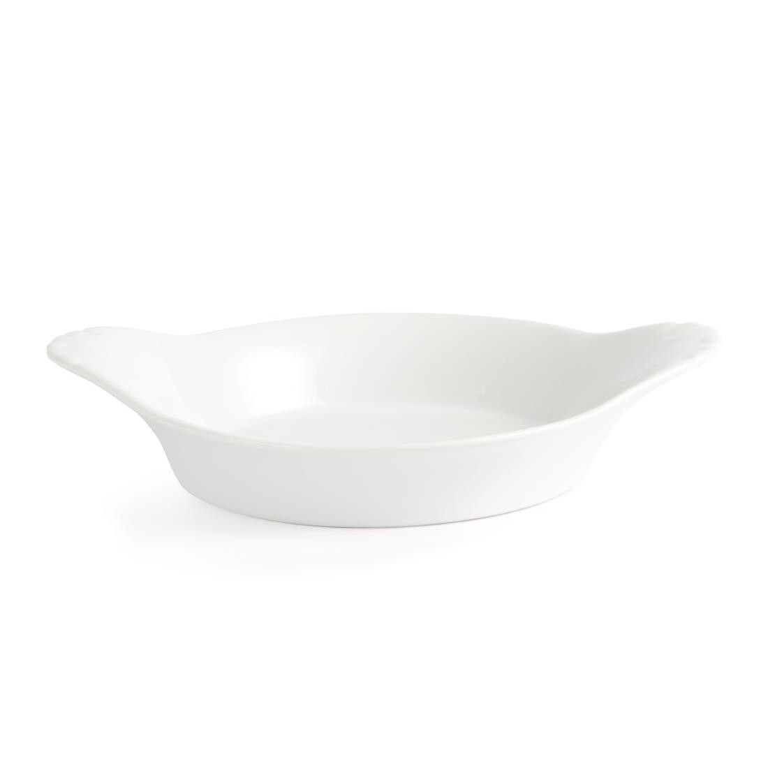 Olympia Whiteware Round Eared Dishes 220mm