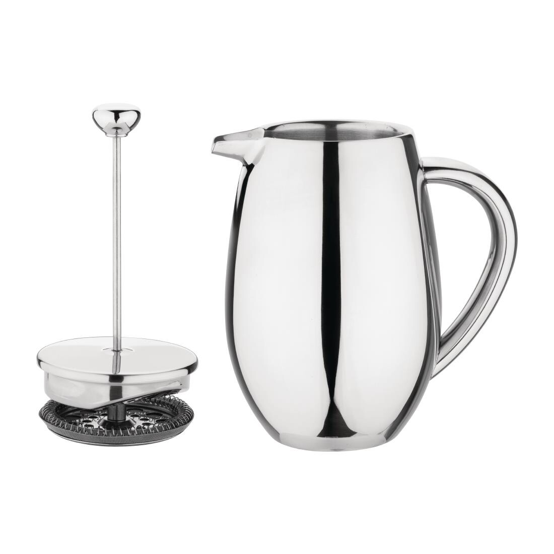 Olympia Insulated Mirror Finish Cafetiere 6 Cup